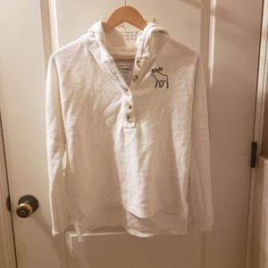 A&F white hoodie